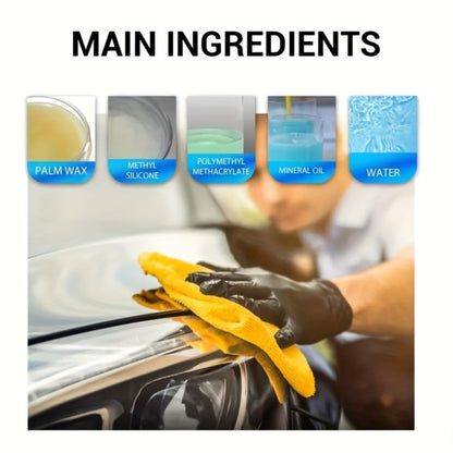 Ceramic Coating Spray for Cars – Paint Protection & High-Gloss Finish, Fast-Apply Car Detailing Coat