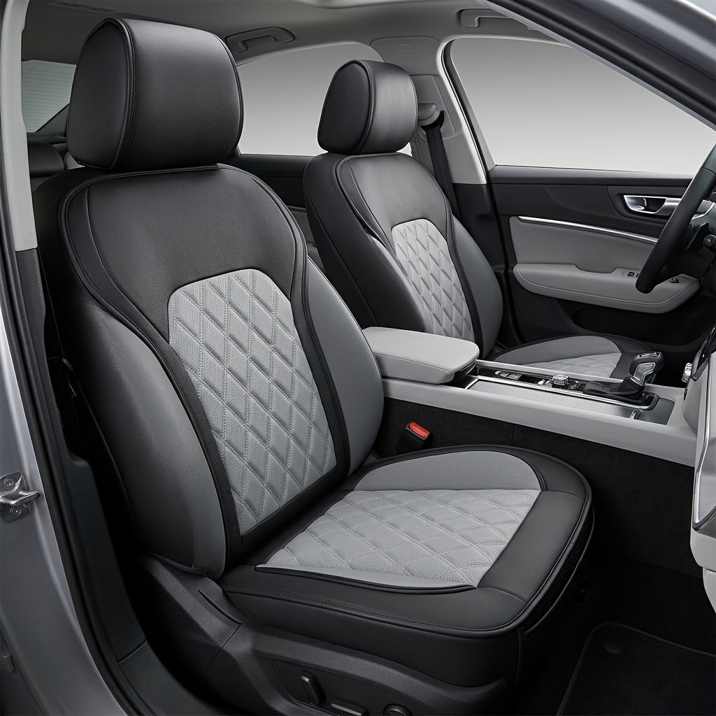 Front Seat Covers for Cars, Universal Fit Bucket Seat Protector Set, Full Surround High-Back Design, Anti-Slip Backing, Easy to Install, Fits Most Cars, SUVs & Trucks