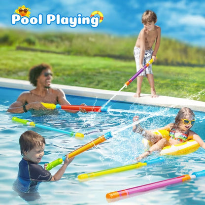 Water Polo Balls Bulk Set 80 Pack for Pool Games & 4-Piece Mini Water Gun Squirt Toy Kit – Summer Outdoor Water Play for Kids Boys Girls Ages 3+, Pool Party Beach Backyard Birthday Gift