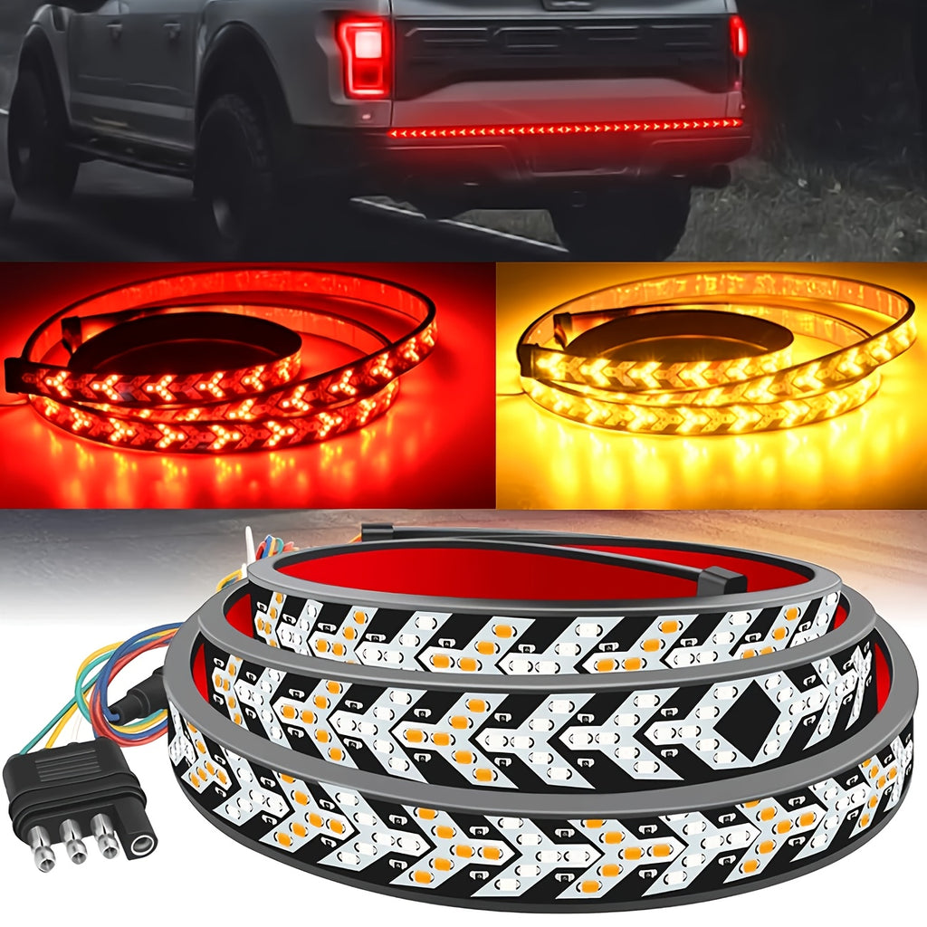 60-Inch Row Arrow LED Light Bar - Extremely Bright Off-Road Illumination, Ideal for Pickup Trucks, Trailers, Suvs, Rvs, And Vans, Featuring a Robust Design And a Broad Beam Angle, Without Battery
