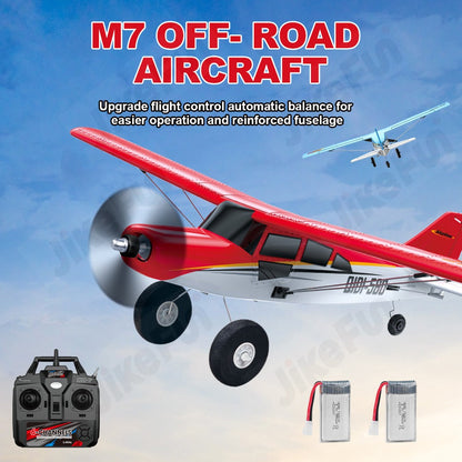 RC Airplane QIDI560 M7 Brushless Fixed Wing – 6-Channel 6-Axis Gyro Remote Control Plane with 3D Stunts, EPP Foam Aircraft, 120M Range, 2 Batteries Included, Gift for Beginners & Hobbyists