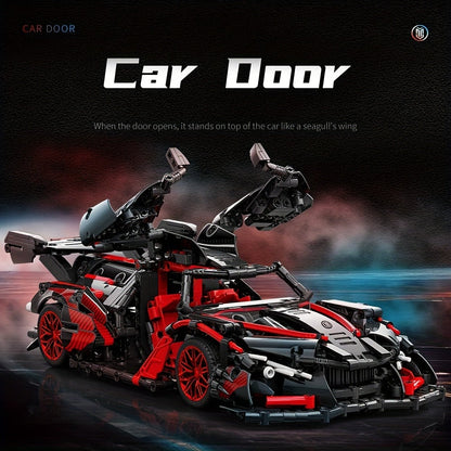 1391PCS Car Building Blocks Kit 1:14 Scale MY88301 – Challenging Adult Model Precision Vehicle Assembly, Desktop Display Ornament Collector Piece, Unique Birthday Father's Day Gift for Men Car Enthusiasts Teens 14+