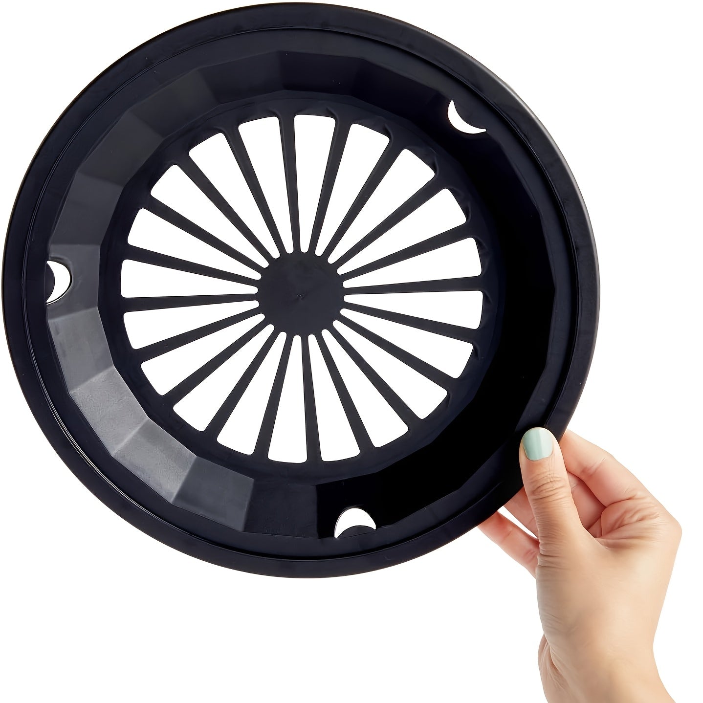 Reusable Plastic Paper Plate Holders Set – 10 Inch Snap-On Groove Design, Thickened Durable Holder for Picnics, BBQ, Camping & Party Dinners, Streamlined Dishwasher-Safe Plate Carrier (12 or 20 Piece)