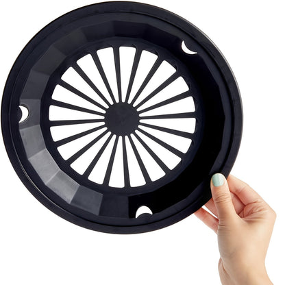 Reusable Plastic Paper Plate Holders Set – 10 Inch Snap-On Groove Design, Thickened Durable Holder for Picnics, BBQ, Camping & Party Dinners, Streamlined Dishwasher-Safe Plate Carrier (12 or 20 Piece)