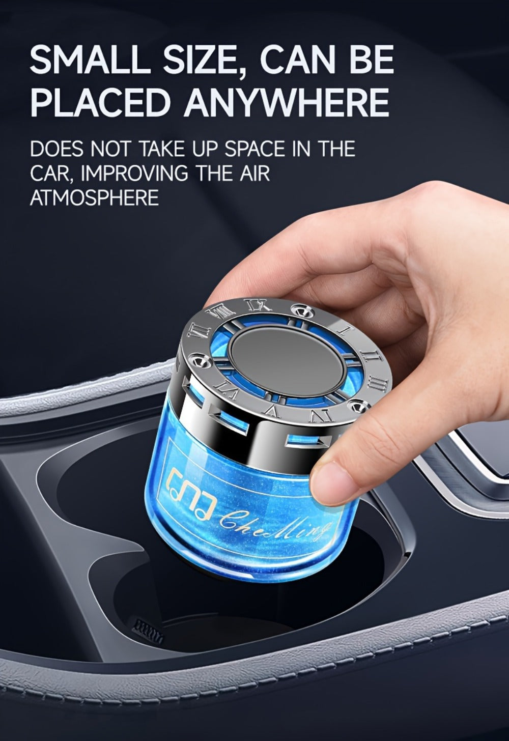 Solid Perfume Car Air Freshener 2PCS Set - Long-Lasting Alcohol-Free Scented Cream for Car Interior, Home & Room Decor, Multiple Fragrances for Men & Women