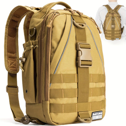 Waterproof Fishing Backpack Tackle Sling Bag – Rod Holder Daypack for Shore, Kayak & Fly Fishing | Men Women Outdoor Gear