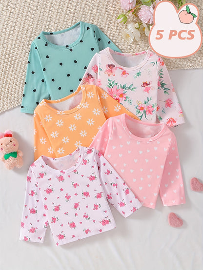 Baby Girl Floral T-Shirt - Long Sleeve Spring