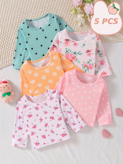 Baby Girl Floral T-Shirt - Long Sleeve Spring