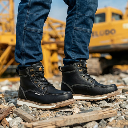 Men's Work & Safety Boots - Steel Toe Protection & Non-Slip Sole 732389