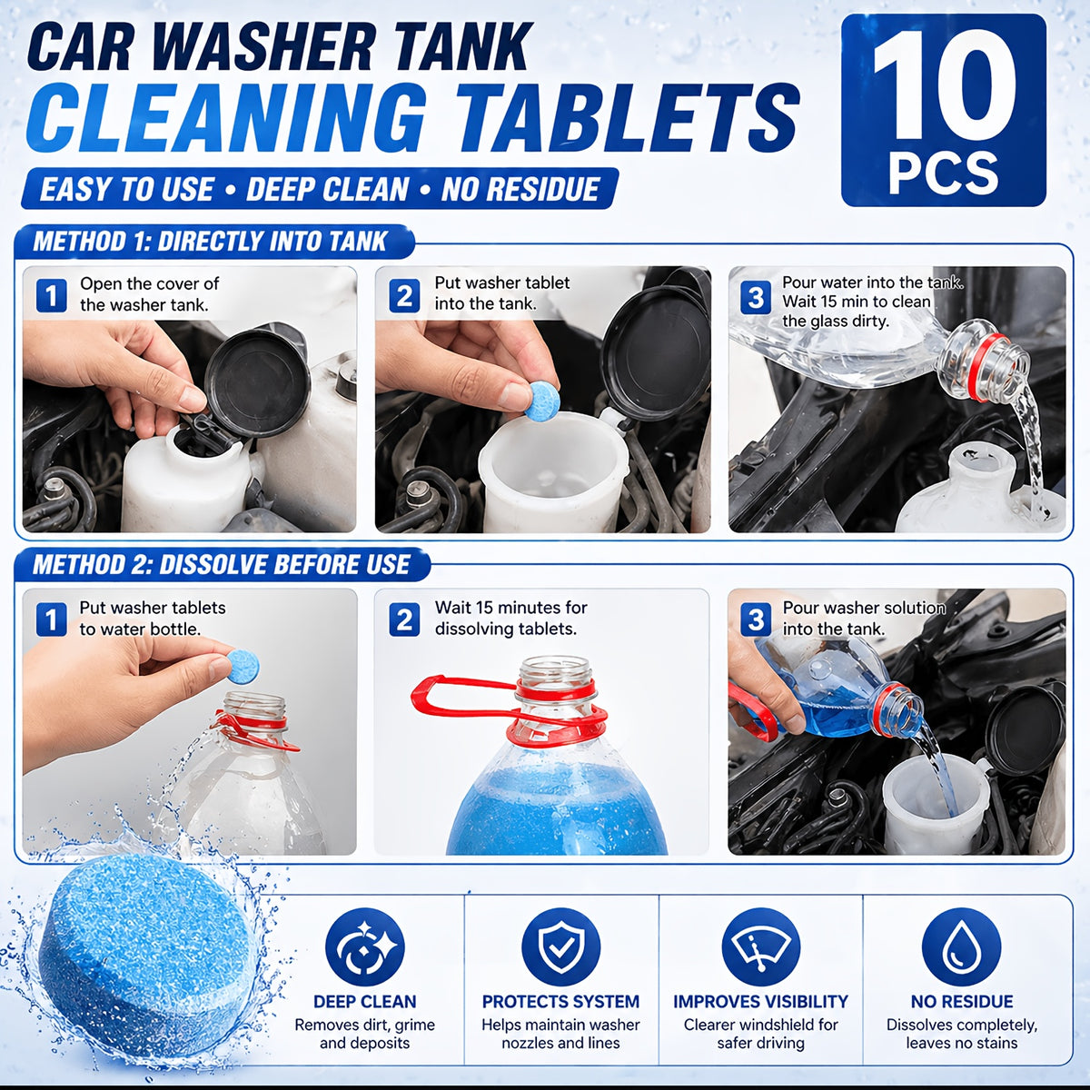 46pcs Car Cleaning And Washing Kit, Internal Detail Cleaning Kit, Equipped with High-power Handheld Vacuum Cleaner, Foldable Bucket, Windshield Tool, Snow Shovel, Tire Brush, Complete Set Of Car Care Tools, Holiday Gift for Family