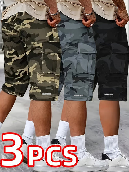 Unisex Cargo Shorts - Printed 3