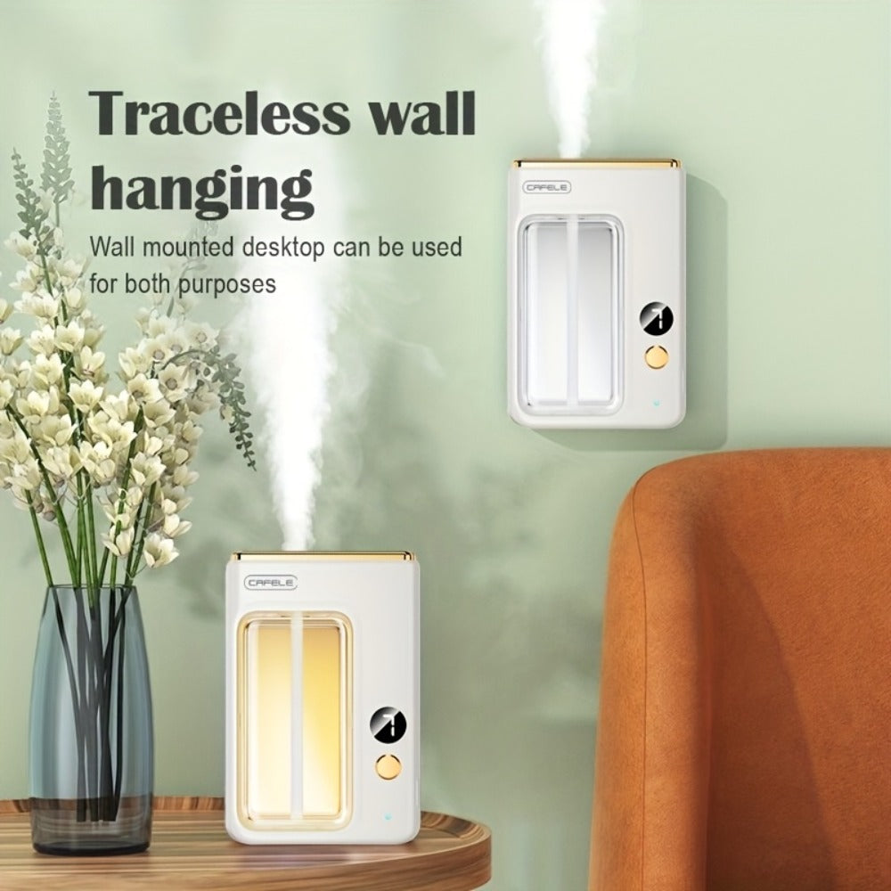 Aroma Diffuser & Humidifier 2-in-1 – USB Powered, 7-Level Mist, Odor Eliminator, Includes Essential Oil (Shangri-La or Encounter), Compact Air Moisturizer & Fragrance Diffuser for Home, Office & Bedroom