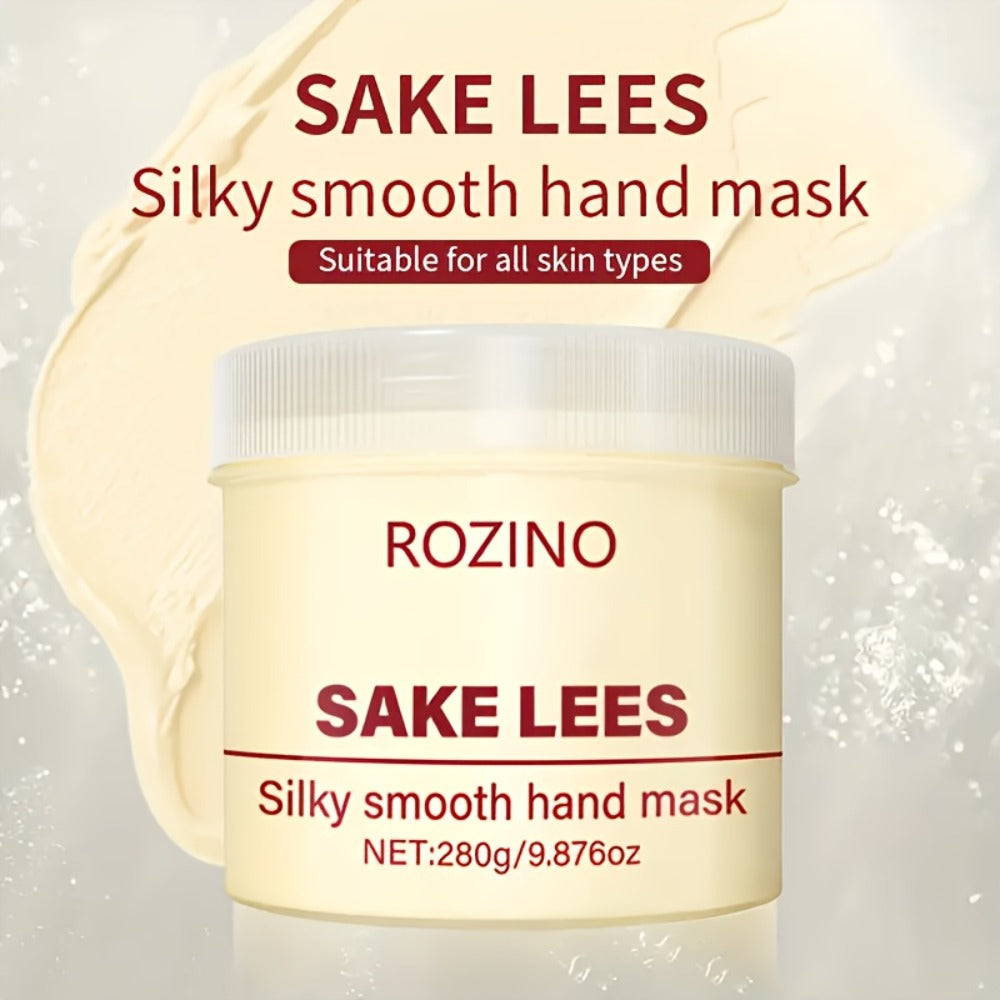 Hand Mask Cream 280g Moisturizing Brightening with Licorice & Distillers Grains – Deep Hydration for Dry Rough Peeling Hands, Hypoallergenic Anti-Aging Skin Care Treatment for Women