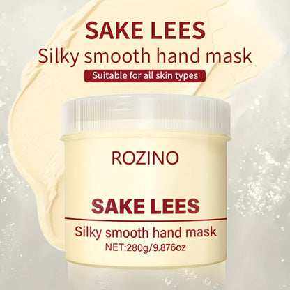 Hand Mask Cream 280g Moisturizing Brightening with Licorice & Distillers Grains – Deep Hydration for Dry Rough Peeling Hands, Hypoallergenic Anti-Aging Skin Care Treatment for Women