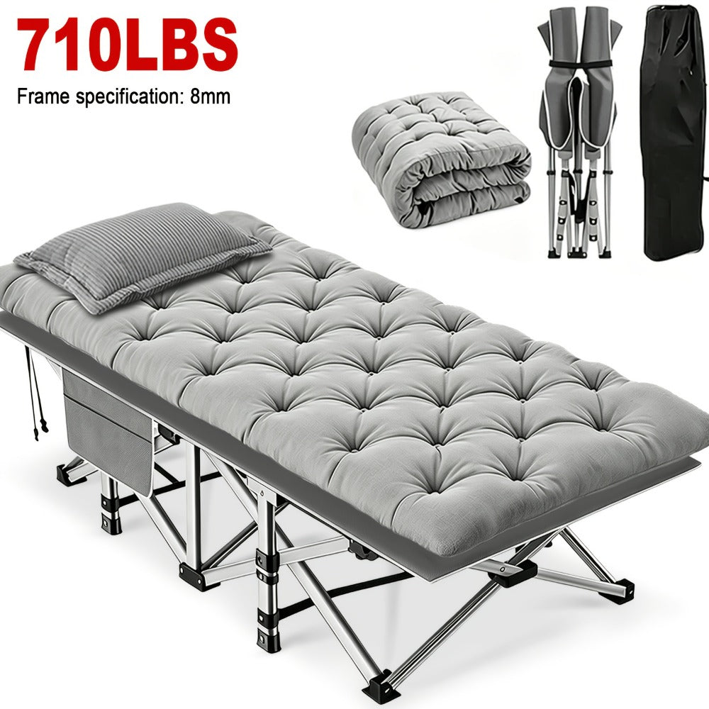 59-Inch Wide Folding Bed with Carry Bag and Tool-Free Assembly for Bedroom detail image - detail view 7