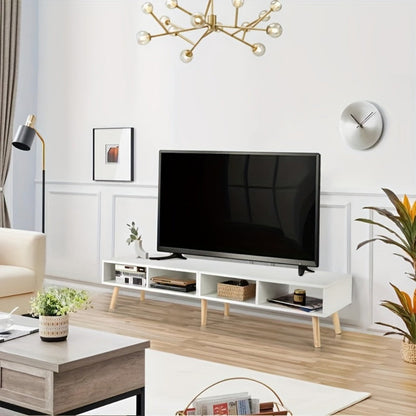 59-Inch Wood TV Stand with Cable Management for Practical Everyday Home Use in Living Room detail image - detail view 8