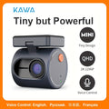 KAWA 1296P Mini Dash Camera For Car DVR Dash Cam KAWA MINI 3 Video Recorder Emergency Voice Control Night Vision WiFi APP Monitor WDR Blue (TF Card is not included)