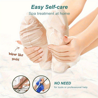 Foot Peel Mask Exfoliating Socks Dead Skin Remover Moisturizing Firming Brightening Hypoallergenic Peeling Treatment for Dry Cracked Heels Rough Skin Smooth Soft Feet 2 4 6 Pairs