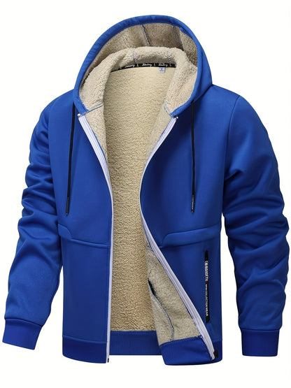 Men's Windproof Fleece Pullover Coat