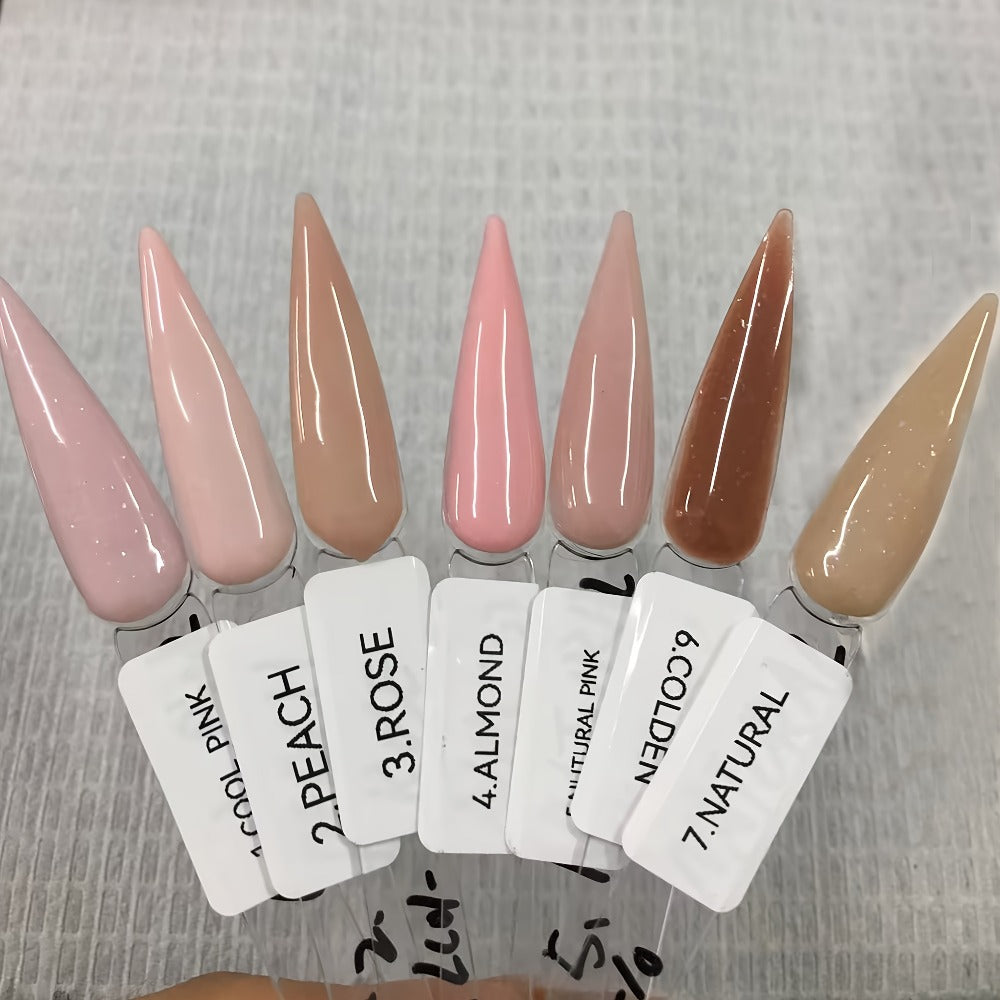 Acrylic Nail Powder 4oz Formaldehyde-Free Rose Peach Almond Natural Pink Shades Professional System for Nail Extensions Sculpting 3D Nail Art Overlay - No Lamp Needed Nail Tech Supplies