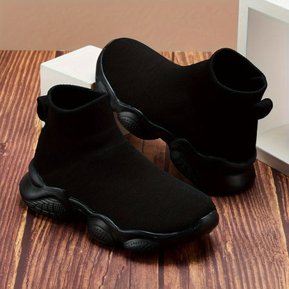 Kids Sock Sneakers - Breathable High-Top Running Shoes