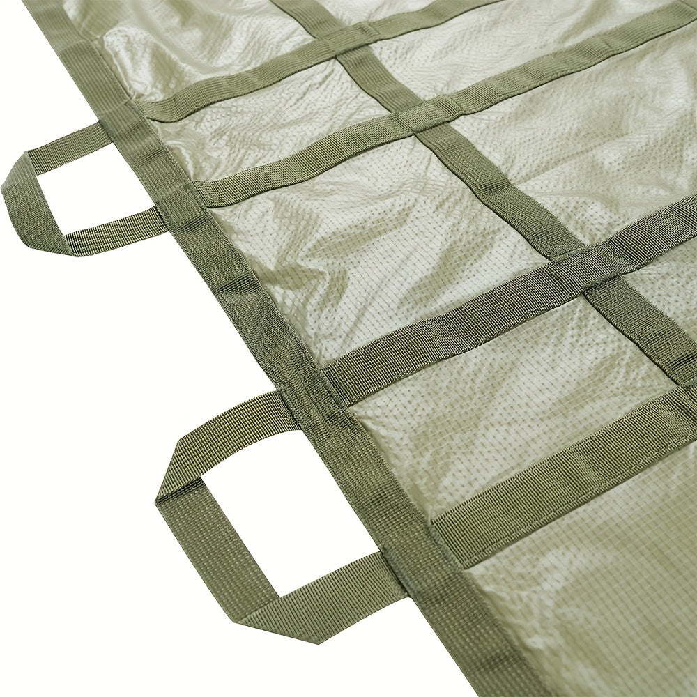 Emergency Stretcher Disposable 661LB Capacity – Portable Water-Resistant Rescue Litter with 10 Handles | 230T Nylon PA Stretcher for Mass Casualty, Disaster Response & IFAK Tactical Gear | 186×68cm