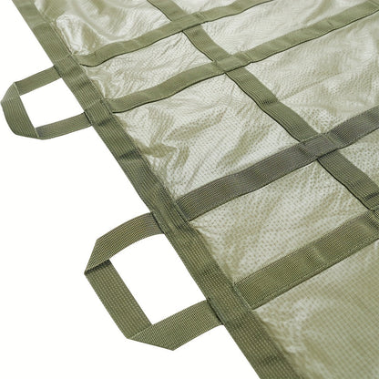 Emergency Stretcher Disposable 661LB Capacity – Portable Water-Resistant Rescue Litter with 10 Handles | 230T Nylon PA Stretcher for Mass Casualty, Disaster Response & IFAK Tactical Gear | 186×68cm