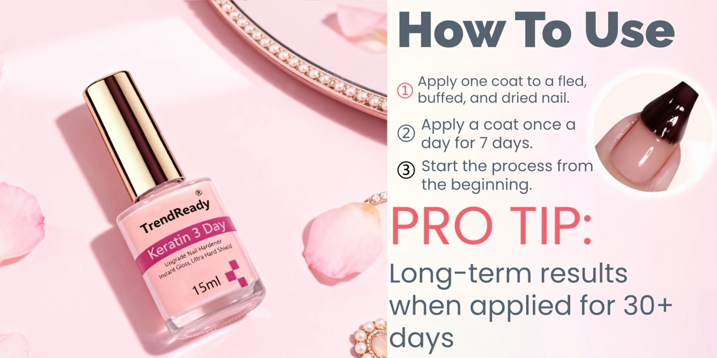 Nail Hardener Base Coat 2 Pack – Protein Repair Strengthener Treatment, HEMA-Free, Ridge Filler, Clear Polish for Weak Brittle Peeling Nails, Fast Dry Long Lasting