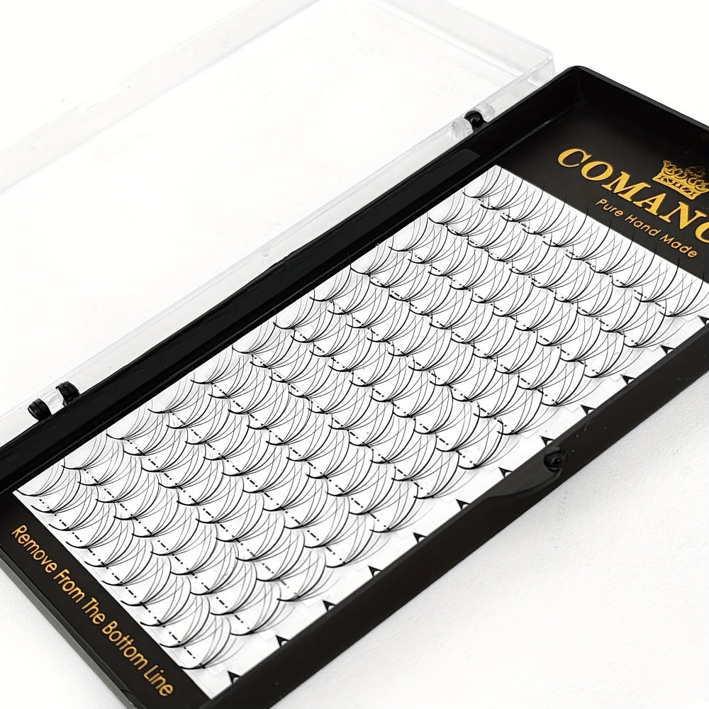 120-Fan Tray Premade Volume Lash Extensions 5D 7D 9D Wispy Faux Mink Eyelash Extensions C D Curl Mix 8-15mm Fluffy Pointy Base Individual Lashes for DIY Beginners Natural Look
