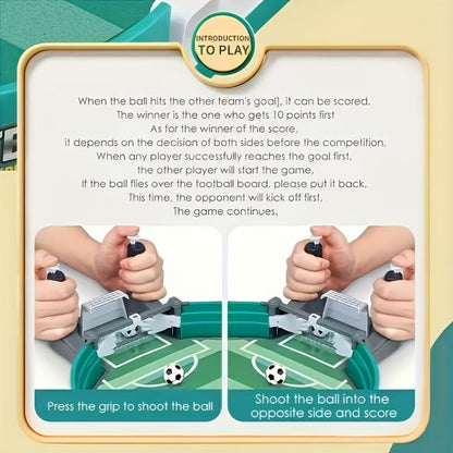 Tabletop Soccer Game for Kids – Portable 2 Player Football Board Game, Parent-Child Competitive Table Football Toy, Durable PP Material, Indoor Family Party Game, Birthday Christmas Thanksgiving Gift