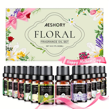 Essential Oil Gift Set 14pcs – Bakery, Fruity & Floral Fragrance Oils for Diffuser & Candle Making | Valentine's Day, Birthday & Holiday Gift