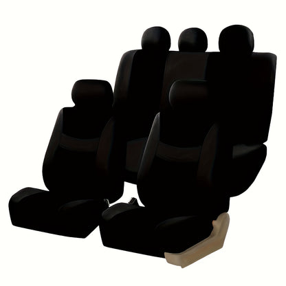 5-Seater Car Seat Covers - Protect Original Seats, Dust-Proof, Thickened And Wear-Resistant, Fabric And Breathable, All-Season Universal Fits All 5-Seater Models