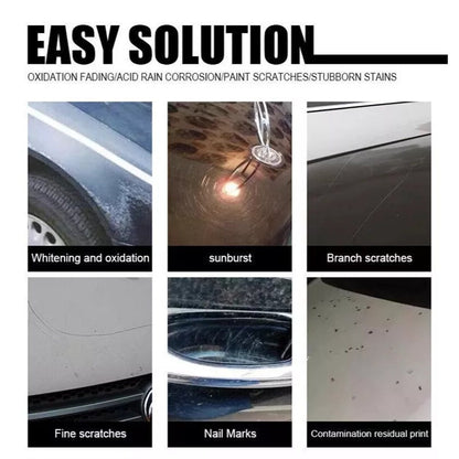 Car Scratch Remover Kit – Paint Scratch Repair Wax with Sponge & Towel, Deep Scratch Polish for All Vehicles