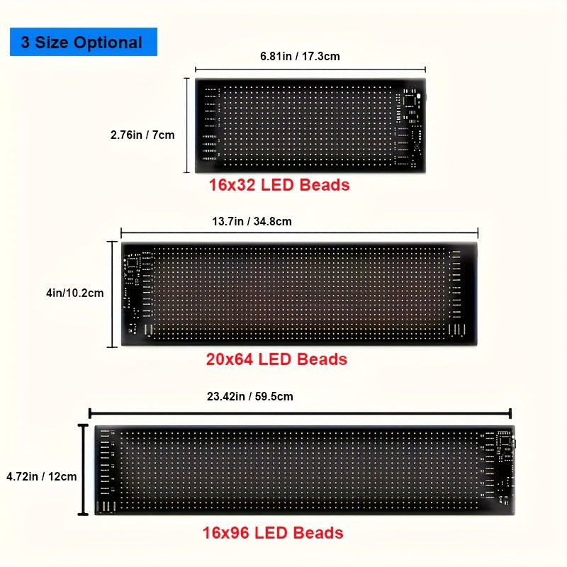 LED Fun Display Compatible for DIY Text/Pictures/Gifs - Devil's Eye Flexible Screen with 5V/36V LED Sign Cable, Car/vehicle Dashboard Display, ized Driving/Riding Companion, Valentine's Gift (DIY Content)