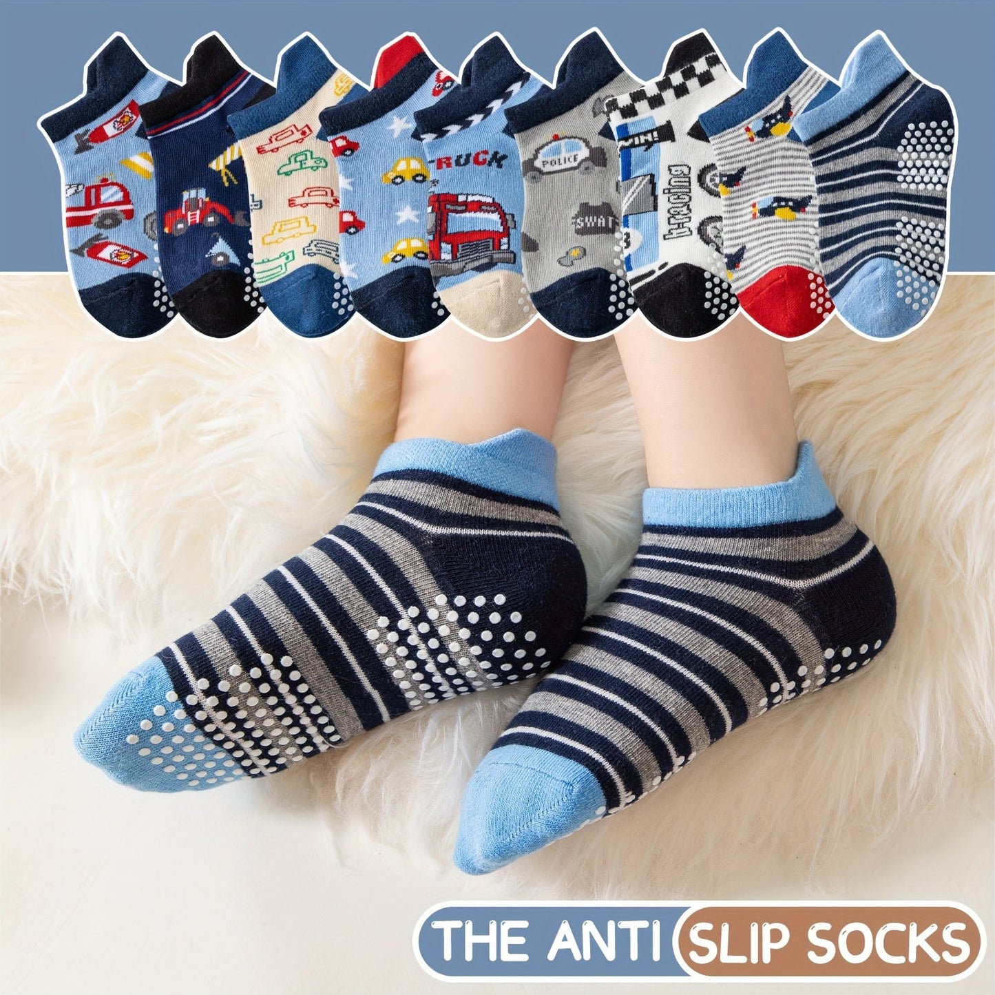 Kids' Cute Print Baby & Kids Socks - 9/18-Pair Options