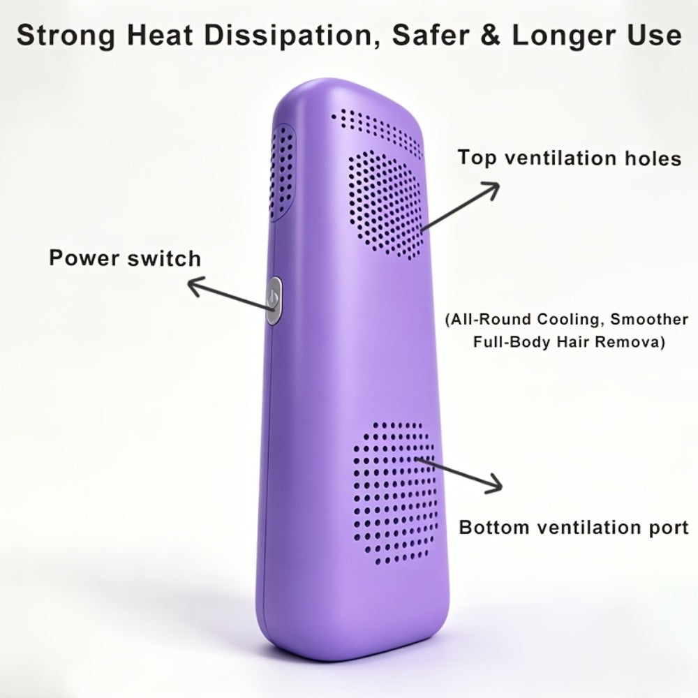 IPL Hair Removal Device LEFINEE 5 Levels Auto Continuous Flash LED Display – Permanent Hair Reduction for Women Body Face Legs Arms Bikini Underarms, Auto Shutdown Home Use Laser Hair Remover