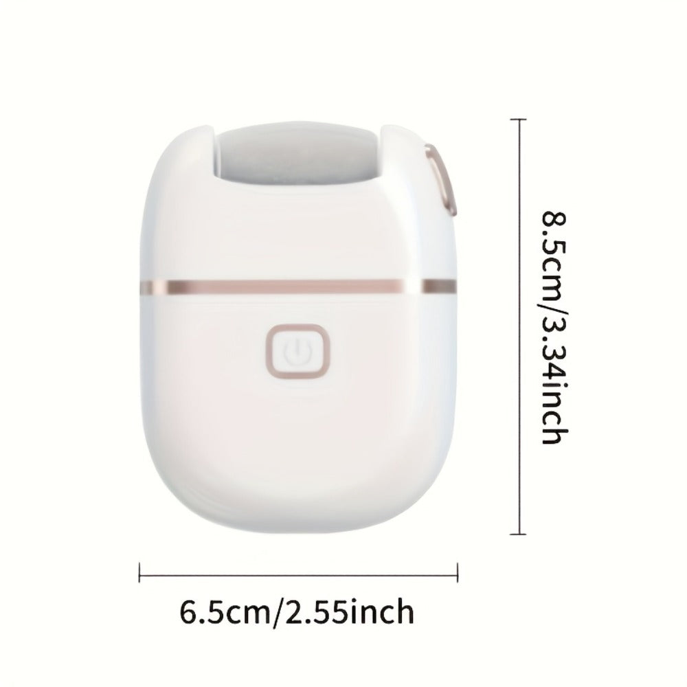 Electric Callus Remover Rechargeable Foot Grinder with 3 Replacement Heads 2 Speed Settings IPX5 Waterproof USB Charging Portable Pedicure Tool for Cracked Heels Dead Skin Women Men