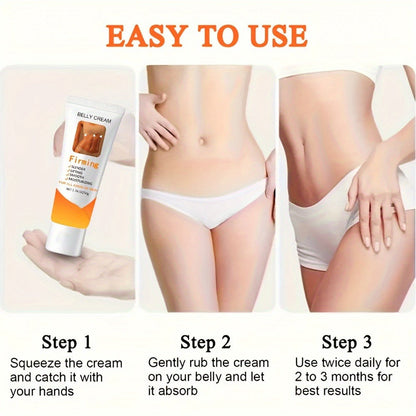 Belly Firming Cream 50g Jojoba Oil & Caffeine Tightening Body Moisturizer for Belly Butt & Thighs – Skin Firming Massage Cream to Improve Elasticity & Tone, Daily Body Care Self-Care Gift for Women