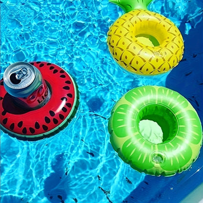 Floating Pool Drink Holders 15 Pack – Flamingo Inflatable Cup Coasters for Beer Cans, Water Bottles & Beverages | Pool Party Accessories for Swimming Pool Hot Tub Lake Beach, Color Mixture