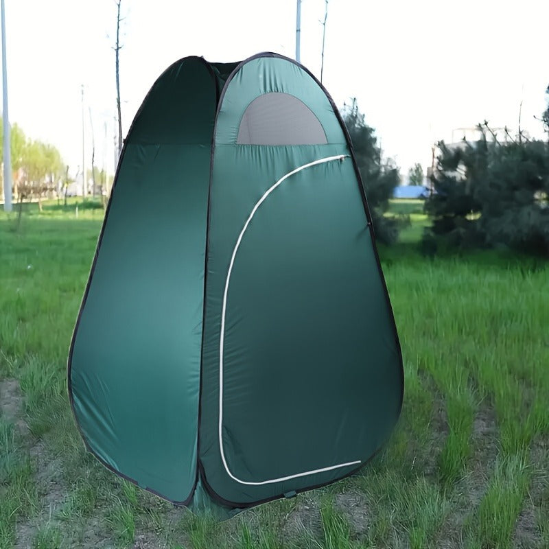 Pop-Up Privacy Shower Tent & Outdoor Changing Room – Waterproof Portable Camping Toilet Tent for Hiking Beach Fishing Backpacking, Instant Setup Dressing Room, Blue Black Regular Upgraded Styles