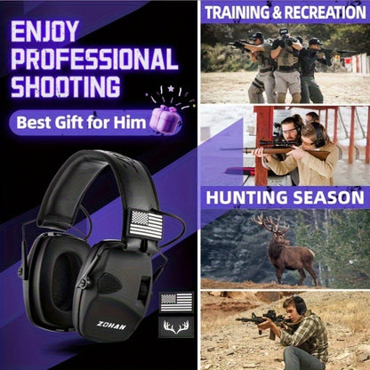 Electronic Shooting Earmuffs NRR 23dB – Sound Amplification