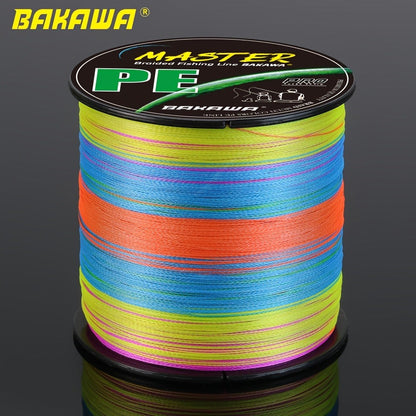 PE Braided Fishing Line 500m – 4 Strand 100% PE, Multi-Color & Solid Colors, 20-85lb, Saltwater Freshwater Carp Fishing
