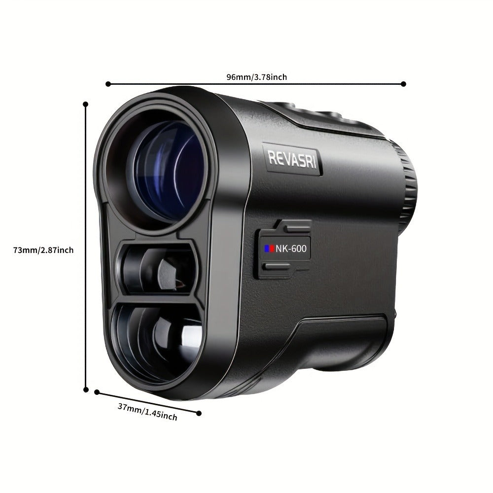 Multi-Function Golf Rangefinder 650 Yards | Golf Mode, Slope Compensation, Speed, Height & Horizontal Distance Measurement – USB Rechargeable Laser Rangefinder for Golfers & Multipurpose Outdoor Use