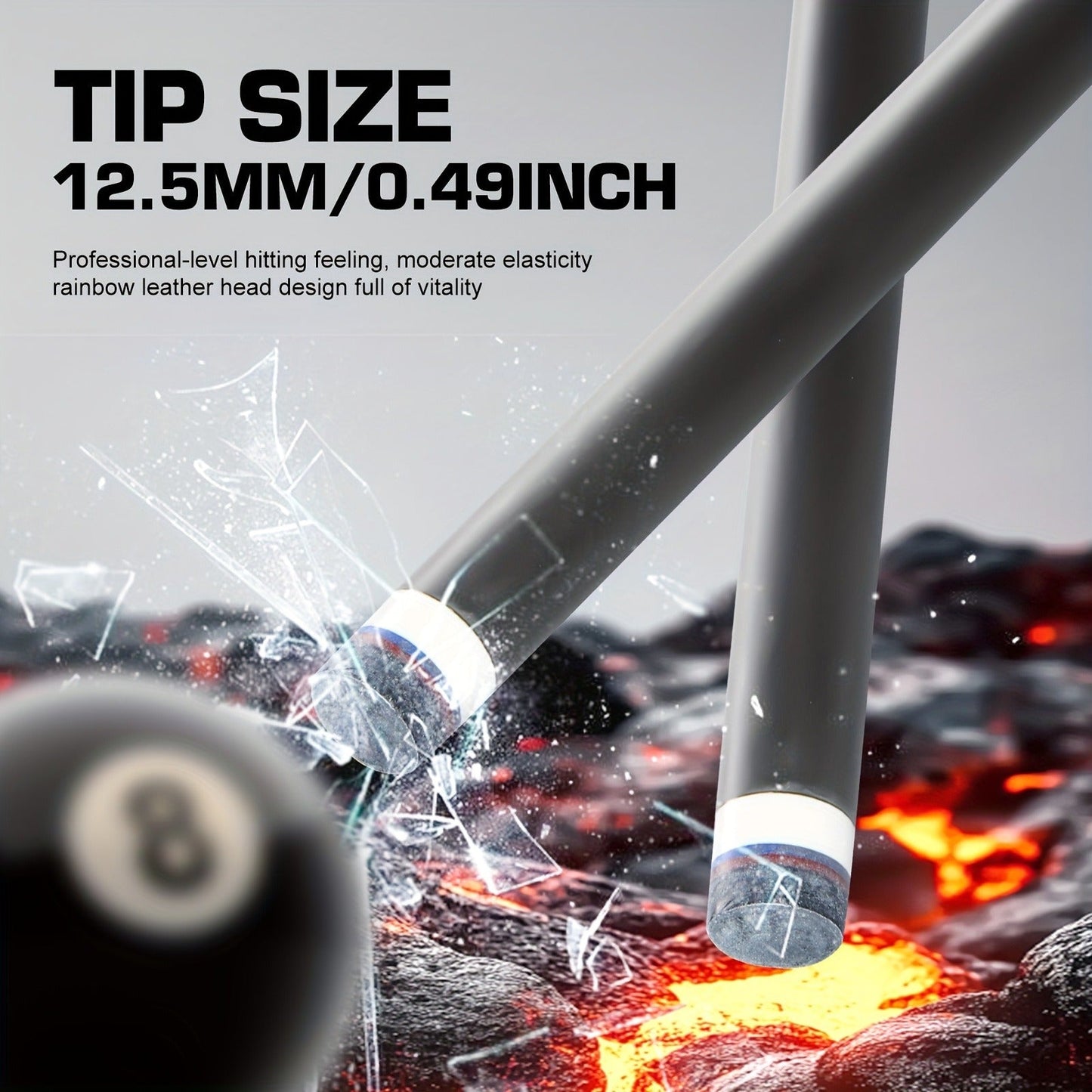 Carbon Fiber Pool Cue Stick Low Deflection Billiard Cue with 11.8mm 12.5mm Tip Pro-Taper Shaft Canadian Maple Butt Extension Compatible Professional Pool Cues for Competitive Play and Tournament Use