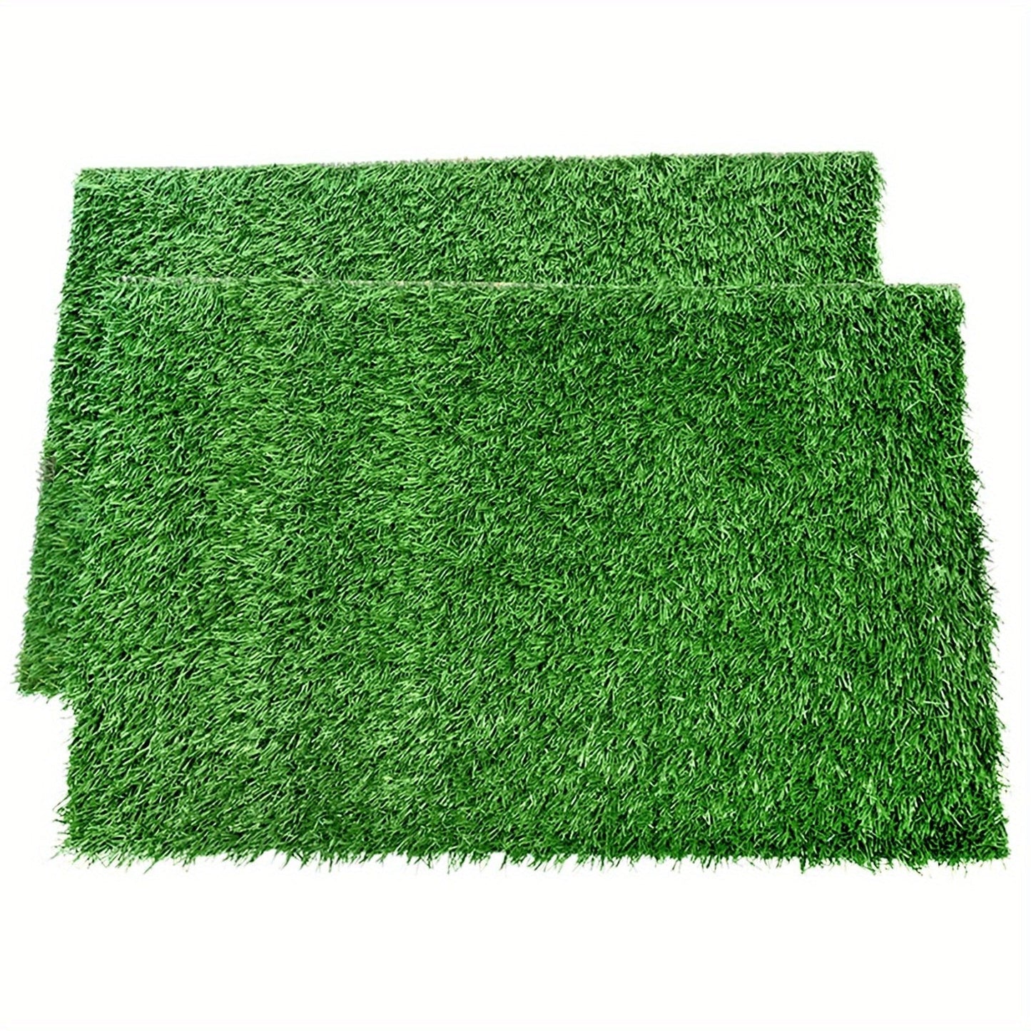 Dog Potty Training Grass Mat - 2 Pack Washable Artificial Turf Pad with Odor Control & Drainage, Reusable Indoor Outdoor Pet Pee Mat for Puppies & Adult Dogs