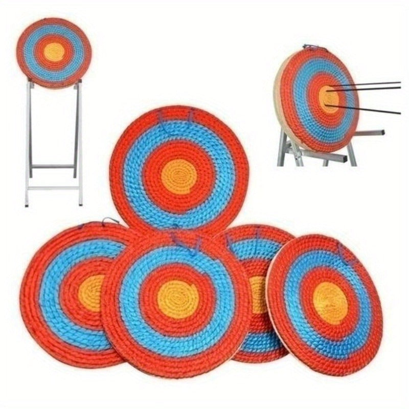 Archery Straw Target Round – Multi-Color Bow Shooting Practice Target for Outdoor Backyard Range Training | 19.69" & 20" Sizes