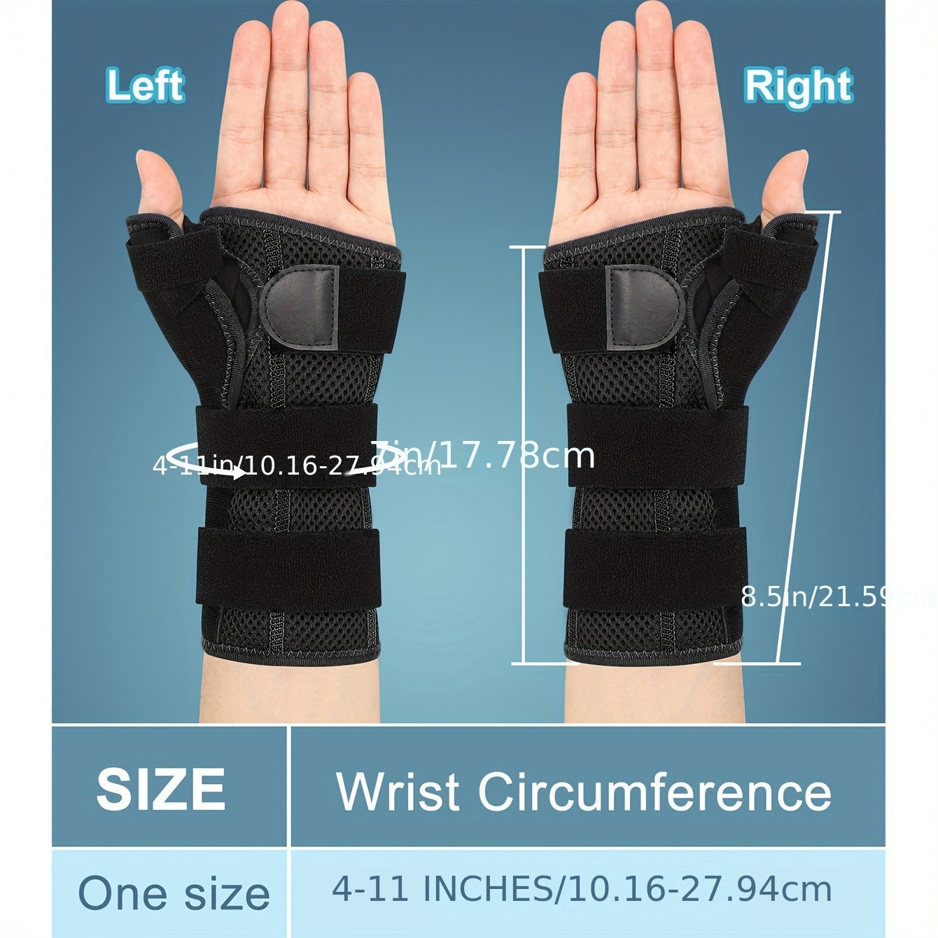 Wrist & Thumb Brace Complete Support Set with Adjustable Shoulder Strap, Night Clip Stabilizer, Wrist Tube & Hand Support – Unisex Compression Wrap for Pain Relief