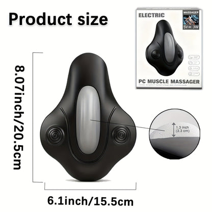 Pelvic Floor Trainer Electric Massage Cushion – 6 Vibration Modes, Wireless Rechargeable, Hip & Leg Muscle Training for Men Women, Home Gym Office Use