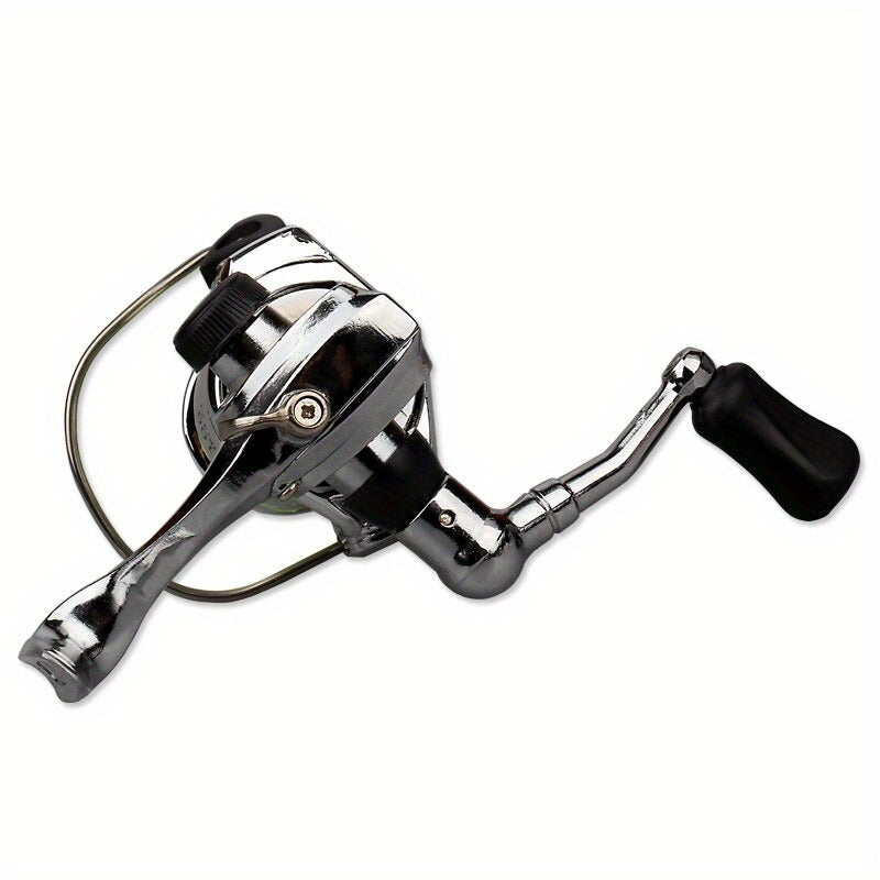 Mini 100 Spinning Fishing Reel – 4.3:1 High-Speed Gear Ratio, Aluminum Alloy Body, Interchangeable Rocker Arm, Ambidextrous, Includes 109 Yards of Line – Lightweight Reel for Freshwater & Saltwater Fishing