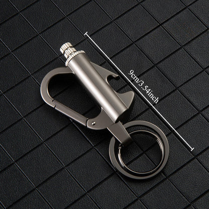 Permanent Match Flint Fire Starter 2-Pack – Waterproof Metal Keychain Lighter EDC with Bottle Opener